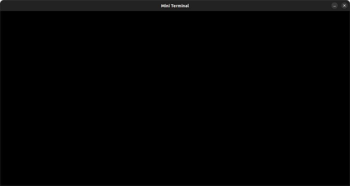 Empty terminal